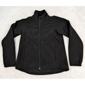 Black Diamond Softshell Jacket Womens S Black Full Zip Poly‎ Blend Fleece Lined